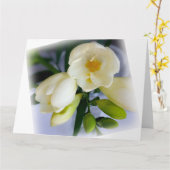 Carte frénésie jaune blanc (Fleur jaune)