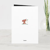 Carte Frère Anniversaire Élan Aquarelle Animal Ancien (Dos)