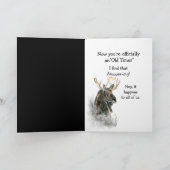 Carte Frère Anniversaire Élan Aquarelle Animal Ancien (Intérieur)