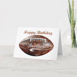 Carte Frère Anniversaire Grunge Large Football pour le s