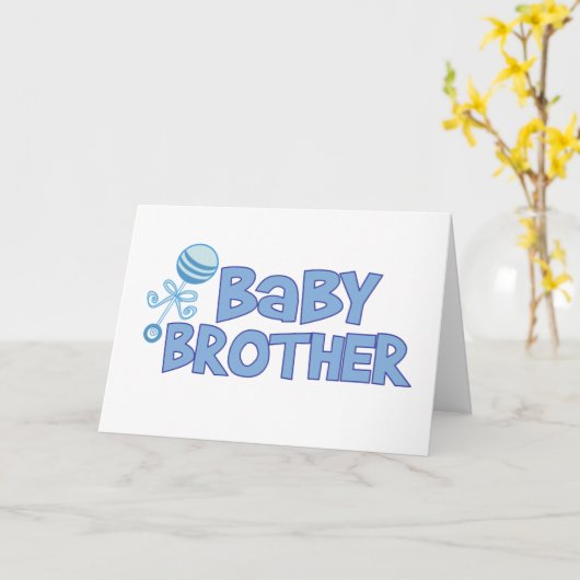 Carte Frère bébé (Fleur jaune)