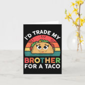 Carte Frère De Commerce Pour Taco Cinco De Mayo Funny Me (Fleur jaune)