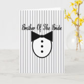 Carte Frère de la mariée (Fleur jaune)