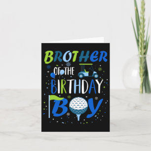 Carte Frère De L'Anniversaire Garçon Trou Dans Un Sport