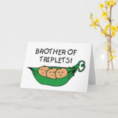 Carte Frère de Triplets Pod (Fleur jaune)