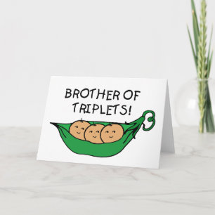 Carte Frère de Triplets Pod