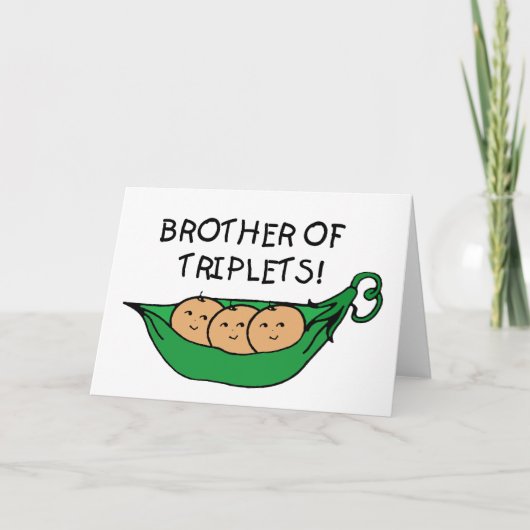 Carte Frère de Triplets Pod (Devant)