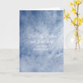 Carte Frère du ciel Épouse Anniversaire de mariage perso (Fleur jaune)