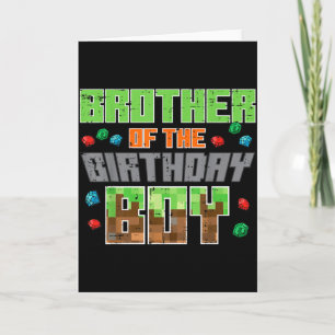 Carte Frère du garçon d'anniversaire Xel Gamer Bday Part