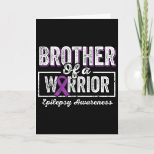 Carte Frère D'Un Guerrier Épilepsie Frère Ribbo Violet
