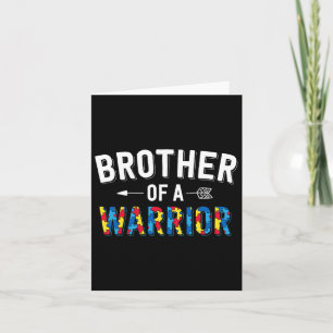 Carte Frère D'Une Famille De Guerriers Bro World Autism