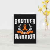 Carte Frère D'Une Leucémie Guerrière Sensibilisation (Fleur jaune)