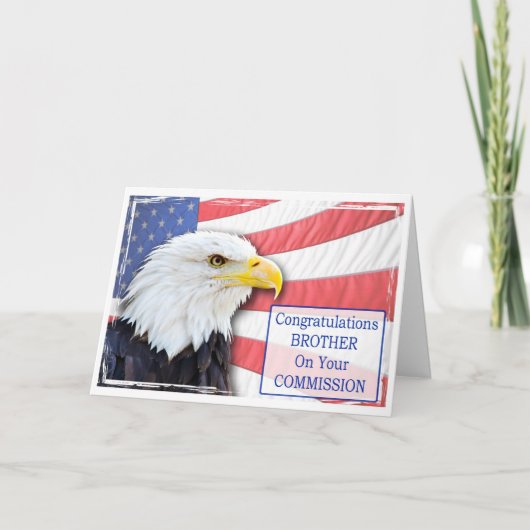 Carte Frère, en commande avec un aigle chauve (Devant)