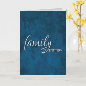 Carte Frère En Droit Anniversaire Cuir Bleu (Fleur jaune)