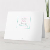 Carte Frère en droit Bonne Fête des pères (Dos)