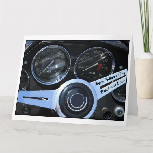 Carte Frère en droit Bonne Fête des pères (Devant)