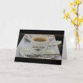 Carte Frère en droit Bonne Fête des pères (Fleur jaune)