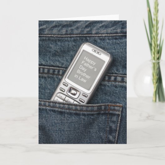 Carte Frère en droit Bonne Fête des pères (Devant)