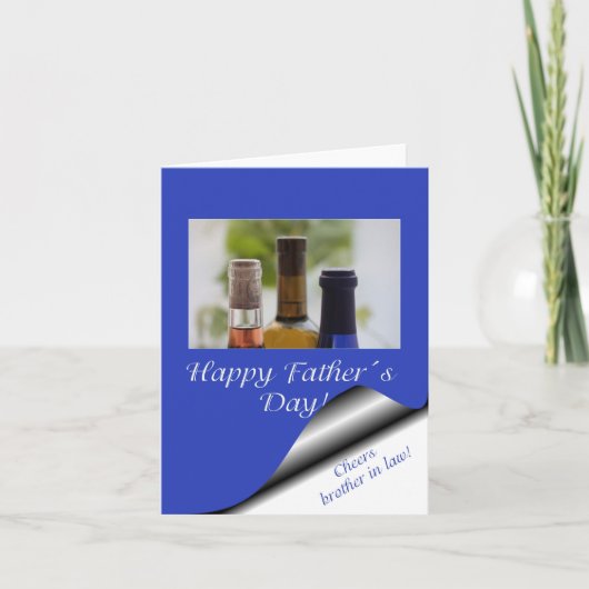 Carte Frère en droit Bonne Fête des pères (Devant)