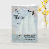 Carte Frère en droit La Fête des pères maritime (Fleur jaune)