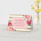 Carte Frère et soeur en droit Mariage Félicitations (Fleur jaune)