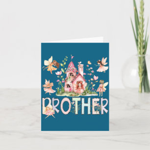 Carte Frère fée conte de fées magique anniversaire fille