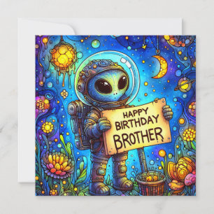 Carte FRÈRE ~ Joyeux anniversaire ~ Ours en peluche ~