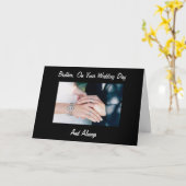 CARTE FRÈRE, LE JOUR DU MARIAGE ET TOUJOURS (Fleur jaune)