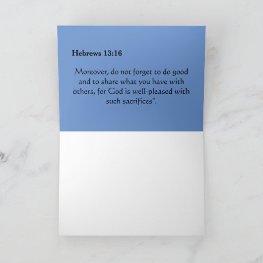 Carte Frère Merci ! (Intérieur)