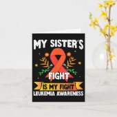 Carte Frère Mes Soeurs Lutter Est Mon Combat Leucémie Aw (Fleur jaune)