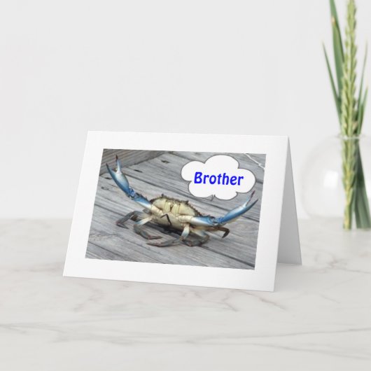 CARTE FRÈRE-NE PAS ÊTRE UN CRABE (DIT LE CRAB) (Devant)