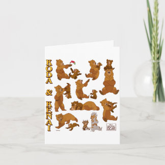 Carte Frère ours koda et kenai personnage joueur