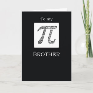 Carte Frère, Pi Day Black