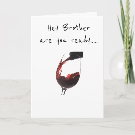 CARTE **FRÈRE** PRÊT À CÉLÉBRER **VOTRE ANNIVERSAIRE** (Devant)