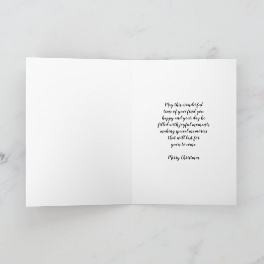 Carte Frère Rustique Joyeux Noël (Intérieur)