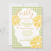 Carte Freshly Graduated Lemon Gingaham  (Devant)