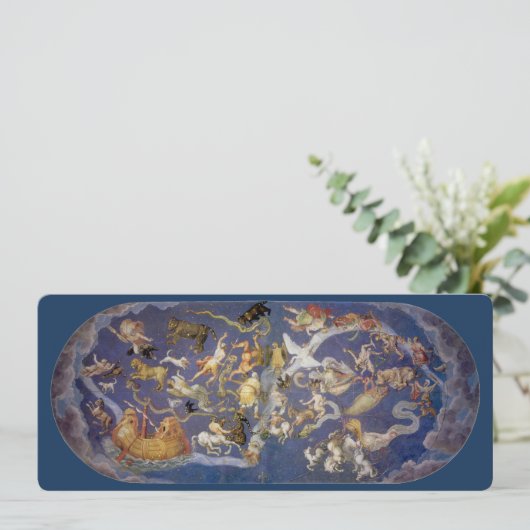 Carte Fresque céleste des constellations de l'astronomie (Debout devant)