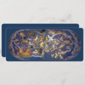 Carte Fresque céleste des constellations de l'astronomie (Devant / Derrière)