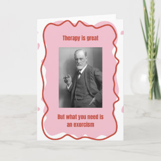 Carte Freud Exorcism Funny Card