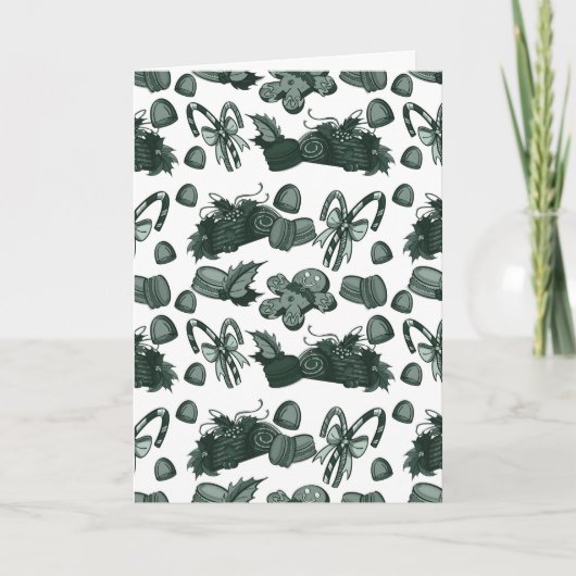 Carte Friandises de fêtes - Pin (Solide) (Devant)