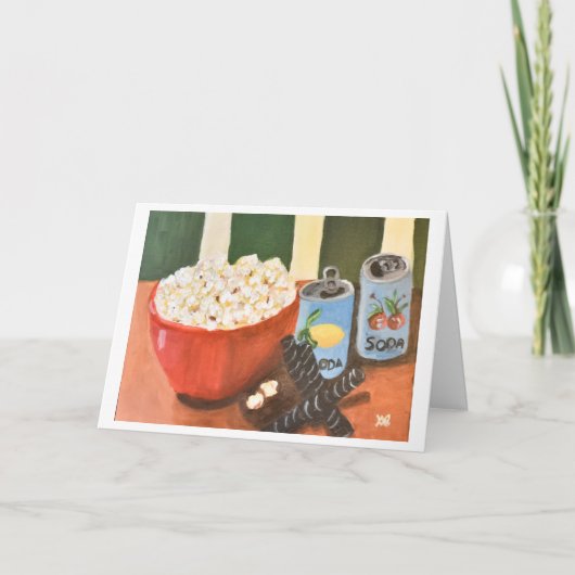 Carte Friandises pour soirée cinéma (Devant)