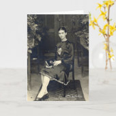 Carte Frida Kahlo Assis (Fleur jaune)