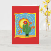Carte Frida Kahlo Cactus Graphic (Fleur jaune)
