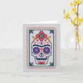 Carte Frida Kahlo | Calavera (Fleur jaune)