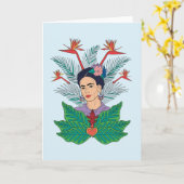 Carte Frida Kahlo | Oiseaux de Paradis Floral Graphic (Fleur jaune)