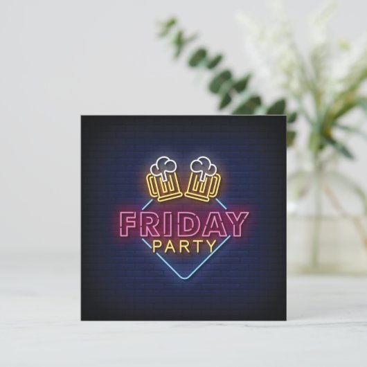 Carte Friday Party (Debout devant)