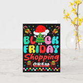 Carte Friday Shopng Crew Christmas Lights Black Shopng F (Fleur jaune)