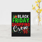 Carte Friday Shopping Crew Christmas Lights Black Shoppi (Fleur jaune)