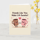 Carte Friend Appreciation Mugs Card (Fleur jaune)