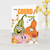Carte Friend Friendsgiving Gourd Vibrations (Fleur jaune)